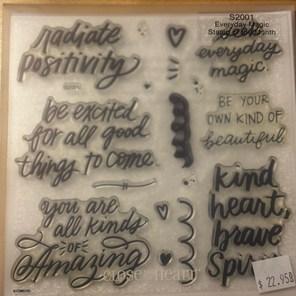 Stamp Sets - 6 different sets Black